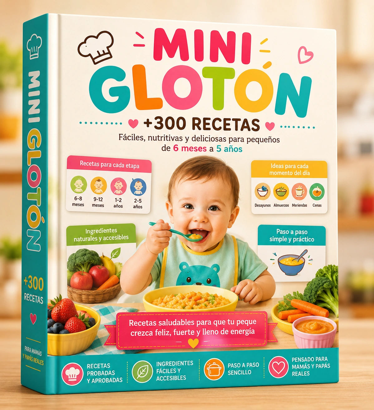 MINI GLOTON +400 RECETAS  + 5 BONUS DE REGALO
